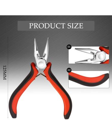 5-Inch Needle Nose Jewelry Pliers - Small Tool for Crafting Necklaces, Rings, and Supplies - Buy Online on GoSupps.com