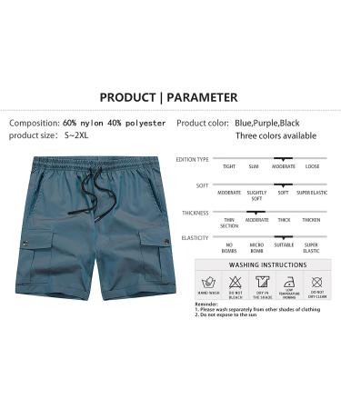 Ronony Men's Sports Pants - Light Training & Jogging Shorts Quick Dry Pocket XXL Blue - Buy Online on GoSupps.com