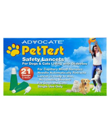 Advocate PHA00107 100 Piece Pet Test Safety Lancets  21g x 2.4mm 