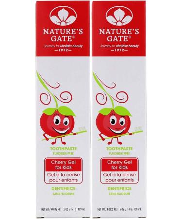 Nature's Gate Natural Toothpaste Fluoride Free Cherry - 5 oz - 2 pk