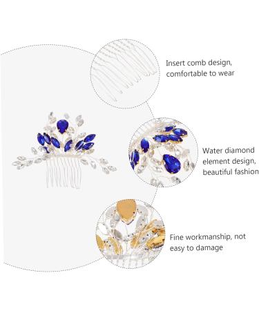 Angoily Bridal Hair Comb Tiara Hair Teasing Comb Hair Decor Accessory Pearl Tiara Wedding Hair Comb Bridal Headdress Golden Hair Accessories Western Style Rhinestones Bride - Buy Online on GoSupps.com