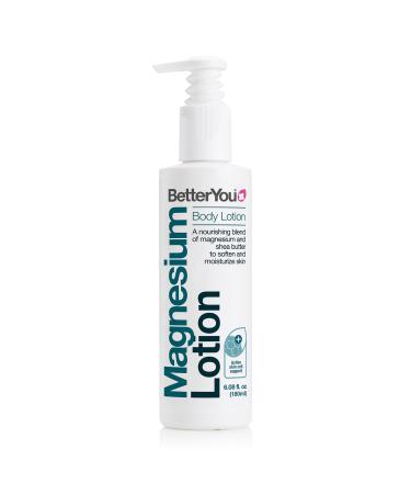 BetterYou Magnesium Body Lotion - Body Cream with Magnesium And Shea Butter - Softens Skin Relaxes Muscles - Nourishing And Lightweight - 6.08 oz