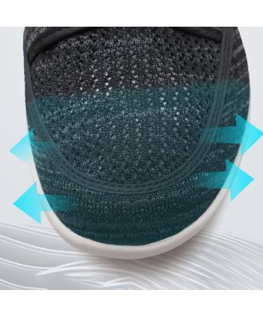 Buy Women's Orthopedic Walking Shoes - Adjustable Diabetic Sneakers for Edema Plantar Fasciitis & Bunions | Size 12 Black - International Shipping Available - Buy Online on GoSupps.com