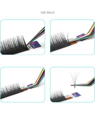 Eyelash Extension Tweezers Set - 3-Piece Stainless Steel Lightweight Makeup Tools for Home & Salon - Perfect for False Eyelashes - Buy Online on GoSupps.com