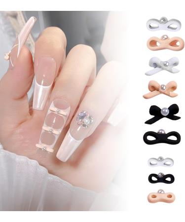 FEIlei 10Pcs 3D Bow Nail Art Decorations Bowknot Nail Accessories Nail Charms Nail Art - Buy Online on GoSupps.com