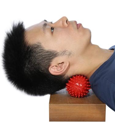 Verdant Touch Spiky Massage Therapy Ball - Fitness & Mobility Tool for Pain Relief Stress Relief | Red Peanut Ball - Buy Online on GoSupps.com