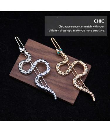 Shop Pretyzoom 2pcs Snake Hair Clip - Elegant Chignon Hair Updo Cover for Women | Egyptian Queen Costume Accessories - Buy Online on GoSupps.com