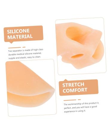 4 Pairs Silicone Toe Separators - Portable Toe Spacers for Bunion & Foot Care | Toe Protector & Corrector for Home Use - Buy Online on GoSupps.com