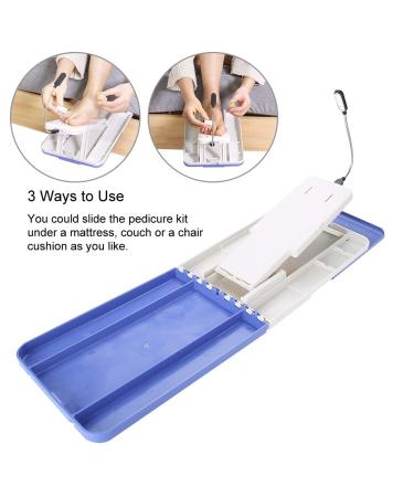 Multifunctional Pedicure Footrest with Light | Essential Stand for Cutting & Polishing | DIY Manicure Studio Tool - Buy Online on GoSupps.com