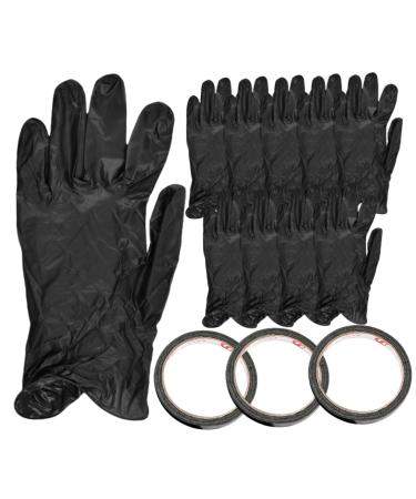 minkissy 1 Set Led Dry Gloves Nail Art Accessory Uv Manicures Gloves Shield Gloves Guantes Uv Gloves Nail Gloves Nail Striping Tapes Nail Art Supplies Anti Gloves Accessories Anti-black Pvc