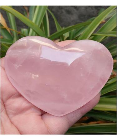 Crystal Rough 1 pcs Natural Pretty Pink Quartz Crystal Heart Decoration - Buy Online on GoSupps.com