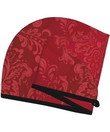 Vintage Burgundy Microfiber Hair Towel - Soft Super Absorbent Quick Dry Wrap for Long Curly & Thick Hair - Buy Online on GoSupps.com