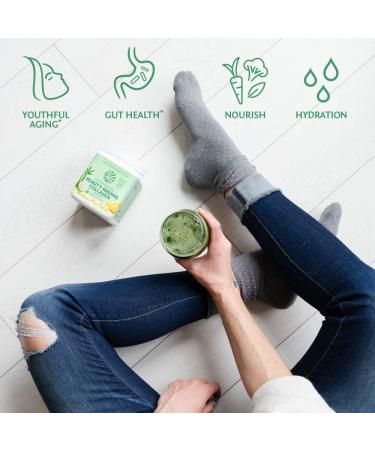 Sunwarrior Beauty Greens Collagen Booster - Pina Colada Flavor (10.58 oz) | Boost Your Skin - Buy Online on GoSupps.com