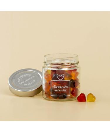 naschlabor We do not offer fruit candy in a 120g gift jar | Cute little gift | Gift for Christmas Birthday Easter | Funny gift | For anyone who wants nothing - Buy Online on GoSupps.com