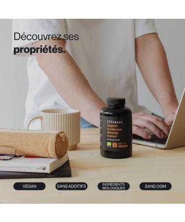 Cordyceps Sinensis BIO CS-4 6.500mg - 6 MONTHS - 180 capsules of vital mushroom extract CS-4 (10:1) - 40% Bioactive Polysaccharides - Vegan - WITHOUT additives gluten - laboratory controlled - Buy Online on GoSupps.com