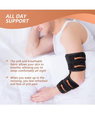 Scurnhau Adjustable Elbow Brace for Tendonitis | Elbow Support for Cubital Tunnel Syndrome & Injuries | L/XL - Shop Internationally - Buy Online on GoSupps.com