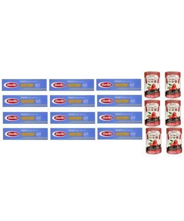 Barilla Barilla - Set of 12 spaghetti n.5 (12 x 500 g) + Italian Gourmet 100% Italian peeled 6 x 400 g