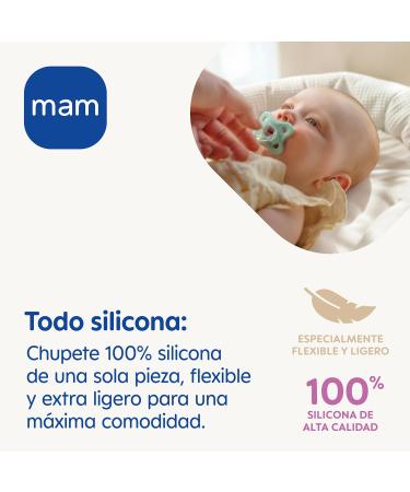 Mam Schnuller Comfort S190 - Soft Skinsoft Silicone Pacifier for 0-2 Months | 2-Pack with Self-Sterilizing Box - Ideal for Baby s Comfort - Buy Online on GoSupps.com