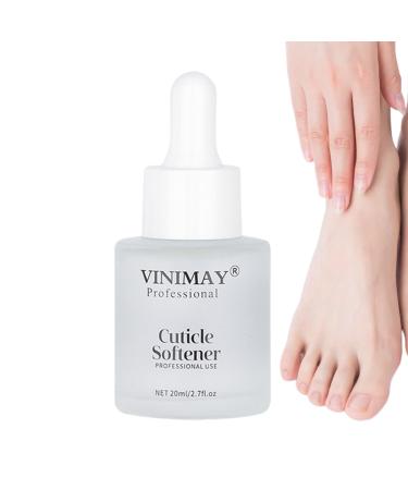 Cuticle Remover Nail Hardener and Cuticle Remover for Pedicure - Liquid Nail Oil Cuticle Softener 20ml Cuticle Repair Nail Strengthener for Damaged Nails Heal Cracked Nails Qiyifang