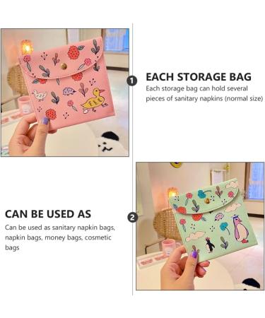 EXCEART Menstrual Pad Bag Organizer Set for Women - Travel Wallet & Coin Purse - Napkin and Diaper Storage - Toiletry Bag for Girls - Buy Online on GoSupps.com