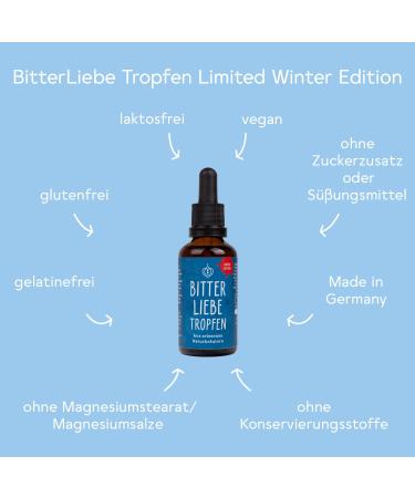 Bitterliebe Winter Bitter Drops 50ml | Limited Edition Hildegard von Bingen Herbal Remedy | International Shipping - Buy Online on GoSupps.com