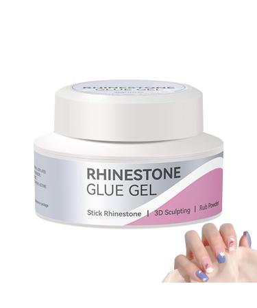 Rhinestone Glue Strong Adhesive for Nail Polish 30g Rhinestone Glue Supplies for Nail Art | For Gluing Jewelry for Adults Women and Girls Indoors and Outdoors Parties Christmas and More