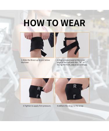 BFHB Active Plus Knee Pain Relief Brace for Men and Women | Sciatica and Lower Back Pain Support | Discreet Wear Under Clothes - Buy Online on GoSupps.com