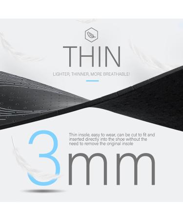 XINIFOOT 6 Pairs Anti-Odour Shoe Insoles with Activated Charcoal | Comfortable Double-Layer Latex Foam | Free-Cutting Replacement Insoles for Odor Control & Cushioning - Buy Online on GoSupps.com