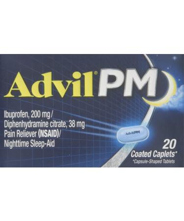 Advil Pm Caplet 20ct Size 20ct Advil Pm Caplets 20ct
