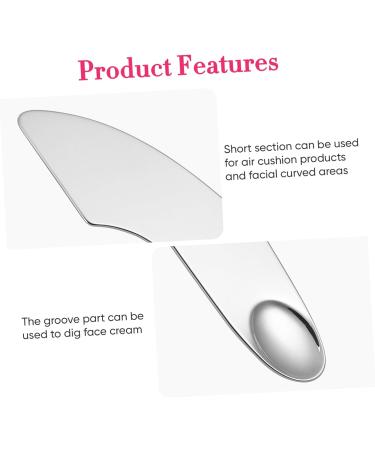 Healeved Liquid Foundation Scraper Makeup Mixing Tools Cosmetic Mixer Makeup Palette Mixer Stainless Steel - Buy Online on GoSupps.com