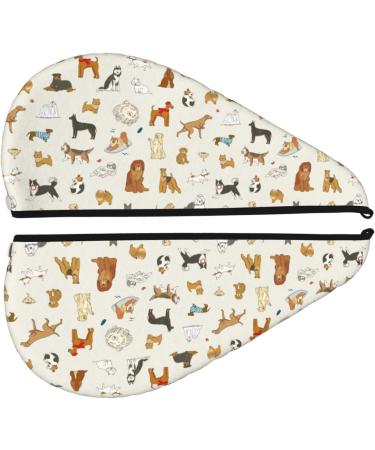 Hair Towel Wrap for Quick Drying | Button Design Towel Turban for Fast Hair Care | Perfect for Pets & Dog Owners - Buy Online on GoSupps.com