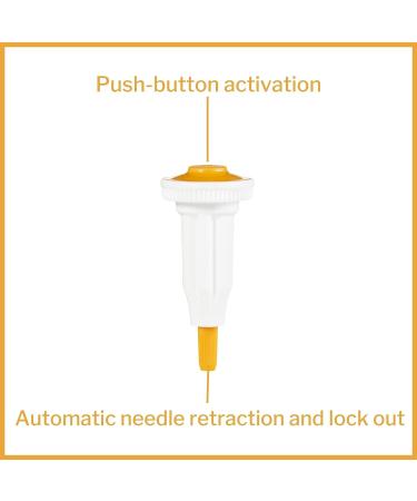 McKesson Prevent HP Safety Lancets - Sterile, Push-Button, 25 Gauge Needle, 1 mm - 100 Count (1 Pack) - Buy Online on GoSupps.com