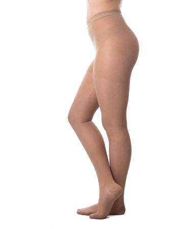Medicella Closed Toe Compression Pantyhose 20-30 mmHg - Medical Quality Made in USA - Small Nude - International Shipping Available - Buy Online on GoSupps.com