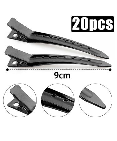 MBSomnus 36-Piece Black Hair Clips for Women - 9cm Alligator Clamps for Hairdressing & Styling - Buy Online on GoSupps.com