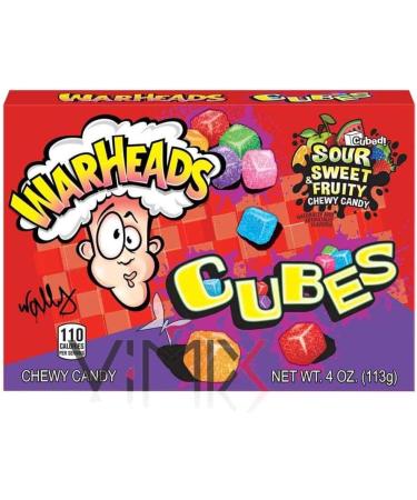  Warheads WARHEADS Sour Chewy Cubes 2 x 4oz - Buy Online on GoSupps.com