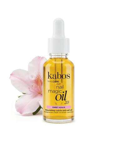 Kabos Huile pour Ongles Nail Magic Oil 2.0 Sweet Azalia 30 ml | Soin des Ongles et des Cuticules | Nourrissante et Fortifiante