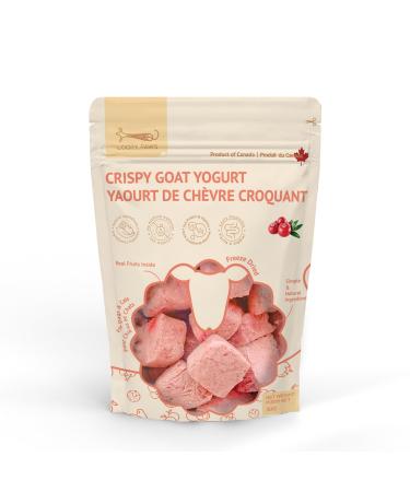 Loopypaws Freeze Dried Goat Yogurt for Dogs & Cats - Cranberry Flavour| Heathy Pet Treats & Meal Toppers | All Natural | Rich in Nutrients | Support Digest and Overall Well-Being (30g)