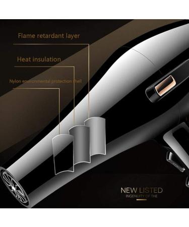 Professional Hair Dryer 2000W AC Motor Negative Ionic Technology Blow Dryer with 3 Heat & 2 Speed Setting and Cool Shot Button Concentrator Nozzle and Diffuser Included for Men and Women Gold Small Blue - Buy Online on GoSupps.com