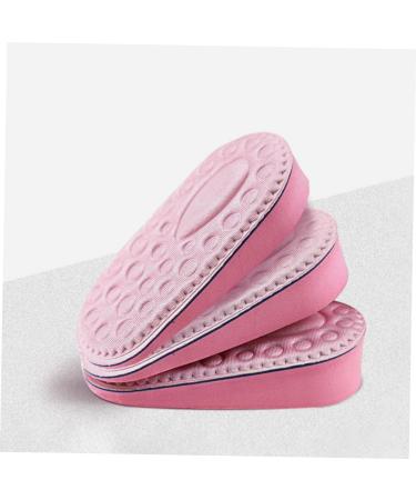 GLEAVI Invisible Heel Lift Insoles for Women - 4 Pairs Breathable Shoe Inserts - Soft Pink Heightening Half Pads for Canvas Shoes (12.5x6x3.5CM - Buy Online on GoSupps.com
