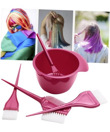 DOITOOL 1 Set Hairdressing Tool Hair Dye Tools Empanada Maker Color Hair Dye Hair Applicator Brush Mixing Tint Bowl Hair Dye Brush Hair Coloring Tool Dedicated Abs Red - Buy Online on GoSupps.com