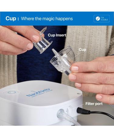 Nasal Irrigation System Supply Kit - Replacement Nebulizer Cup and Tubing Set with 5 Filters - Buy Online on GoSupps.com