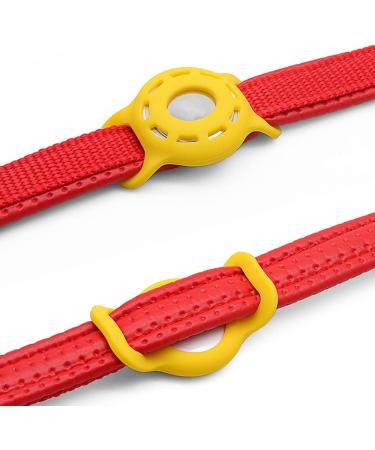 AirTag Silicone Case for Dog Collars - Adjustable GPS Finder for Cats & Dogs | 2 Pack (White) - Buy Online on GoSupps.com