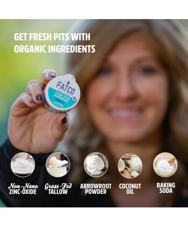 Buy FATCO Stank Stop All Natural Deodorant Cream Lavender + Sage (1 oz) | Organic Coconut Oil & Tallow | International Shipping Available - Buy Online on GoSupps.com