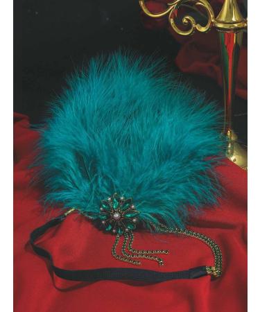 IYOU 1920s Feather Gatsby Headpiece Green Crystal Flapper Headband Tassel Vintage Party Festival Hair Accessories for Women - Buy Online on GoSupps.com