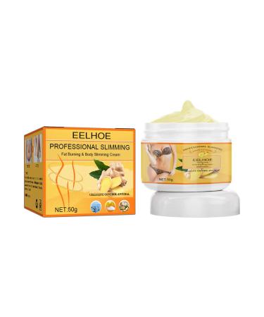 Ginger Anti Cellulite Hot Cream Navel Arm Leg Belly Ginger Fat Burning Cream Body Sculpting Cellulite Workout Cream Weight Loss Skin Firming Moisturizing Massage Gel for Cellulite Soothing Relaxi