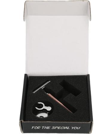 Hapivida Double Edge Safety Razor - Ros gold Women's Razor & Professional Men's Beard Razor | Non-Slip Chrome Handle & Stand | International Shipping Available - Buy Online on GoSupps.com