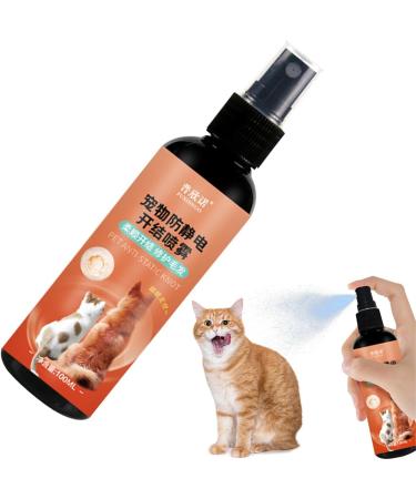 Cat Detangler Spray Matted Remover for Cats | 100ml Essential Oils Infused Matted Remover and Cat Detangler Spray with E Pet Supplies for Healthy Hair Shakven - Buy Online on GoSupps.com