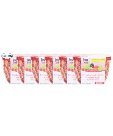 Sensual Scents Crystal Gel Air Freshener- Berries Delight (150g) (Pack of 6)