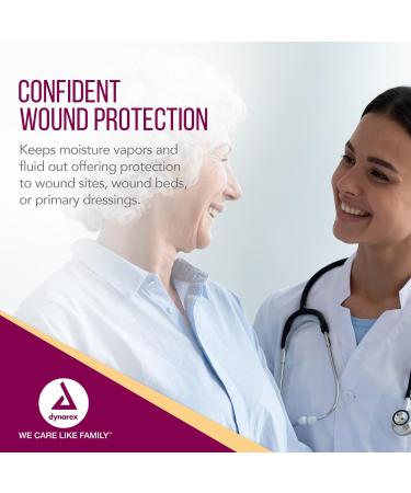 Dynarex View Guard Transparent Film Dressing Roll - 8'' x 11 yds - Non-Sterile, Protects Minor Wounds, Conforms to Body Contours - Buy Online on GoSupps.com