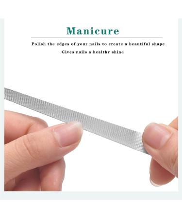 4PC 8 Diamond Dust Nail File - Stainless Steel Nail Dresser - 9 Inch - Buy Online on GoSupps.com